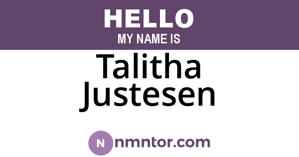 Talitha Justesen