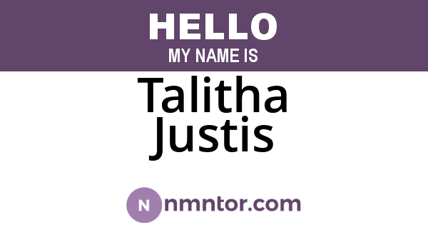 Talitha Justis