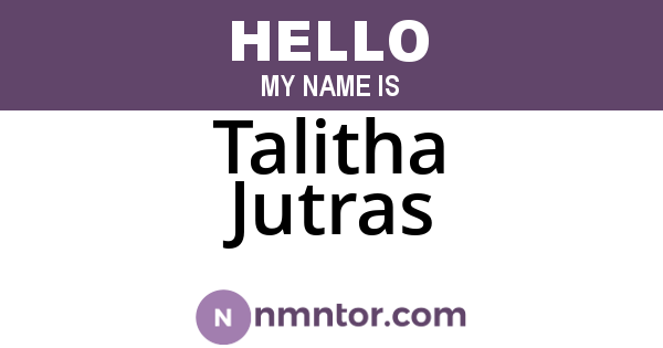 Talitha Jutras