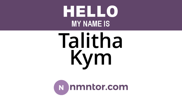 Talitha Kym