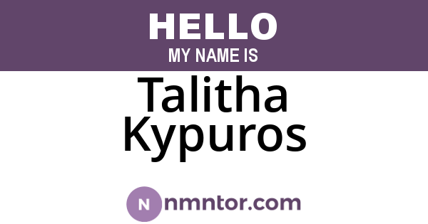 Talitha Kypuros