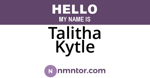 Talitha Kytle