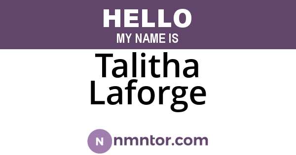 Talitha Laforge