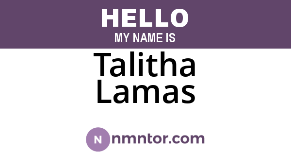 Talitha Lamas