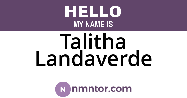 Talitha Landaverde