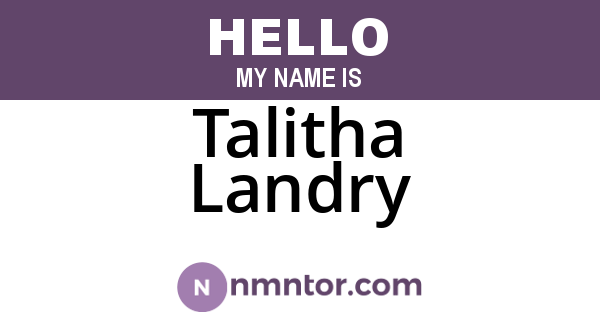 Talitha Landry