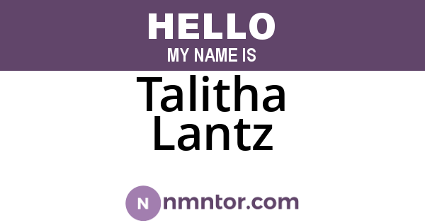 Talitha Lantz