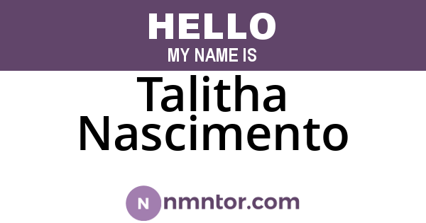 Talitha Nascimento