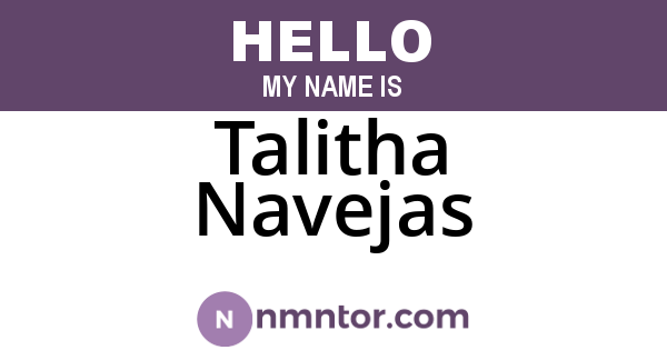 Talitha Navejas