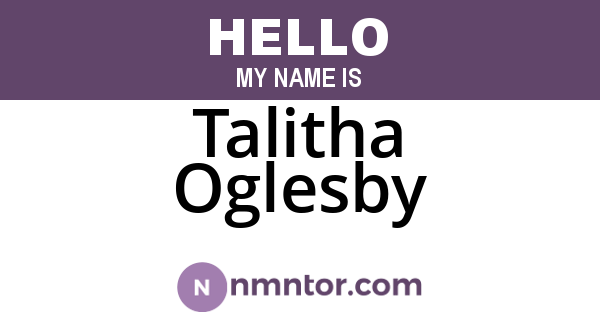 Talitha Oglesby