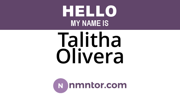 Talitha Olivera