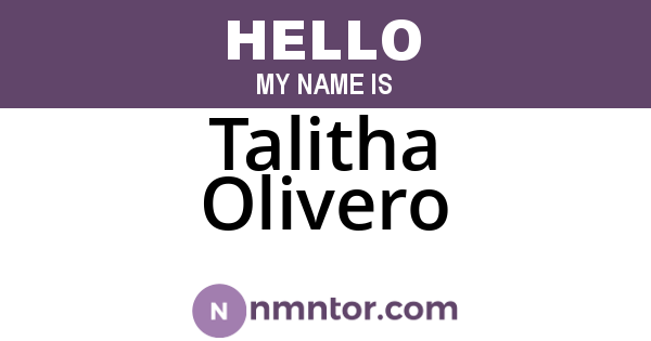Talitha Olivero