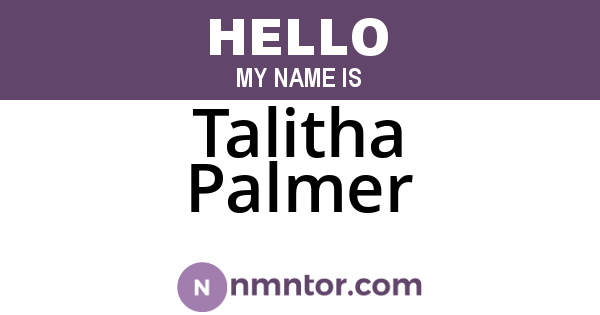Talitha Palmer