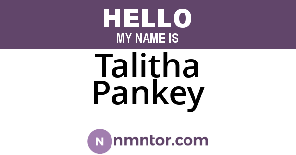 Talitha Pankey