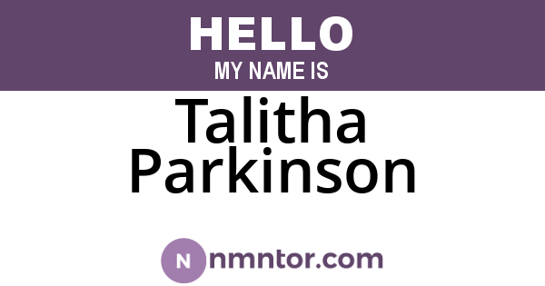 Talitha Parkinson