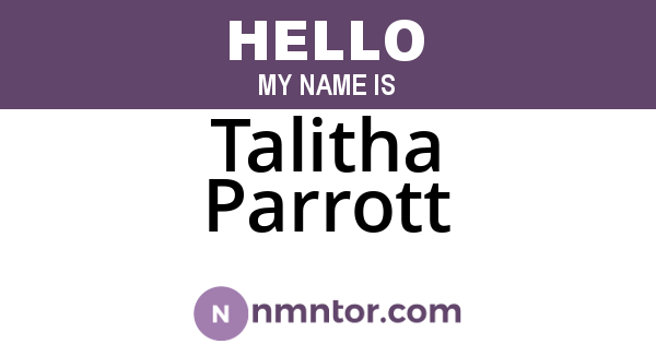 Talitha Parrott