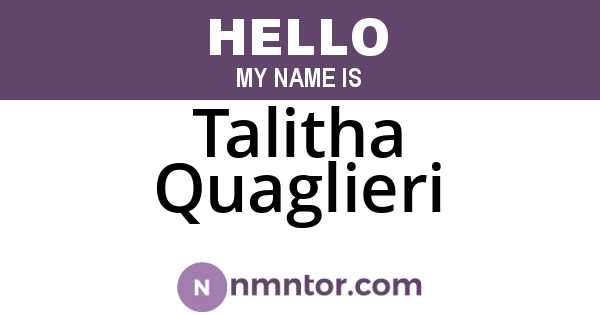 Talitha Quaglieri