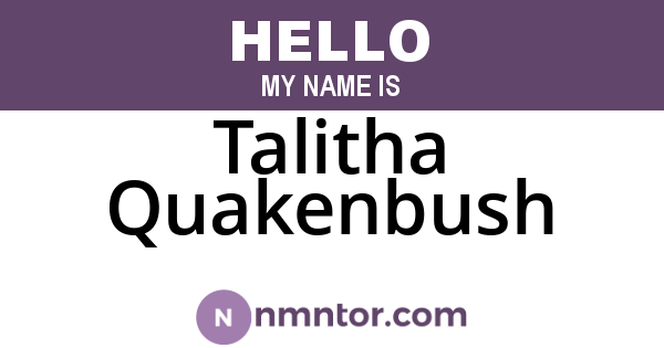Talitha Quakenbush