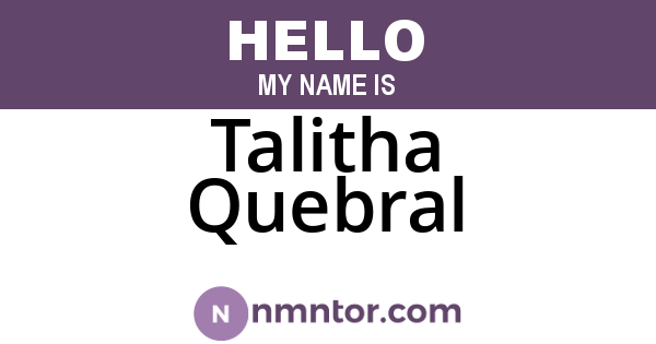 Talitha Quebral