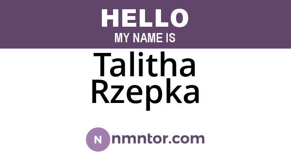Talitha Rzepka