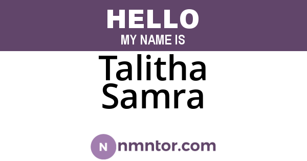 Talitha Samra