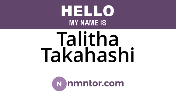 Talitha Takahashi