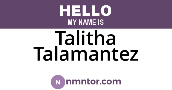 Talitha Talamantez