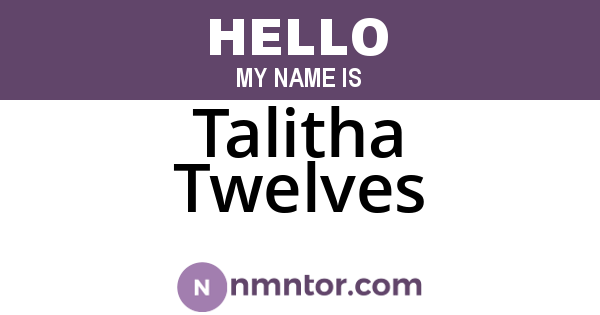 Talitha Twelves
