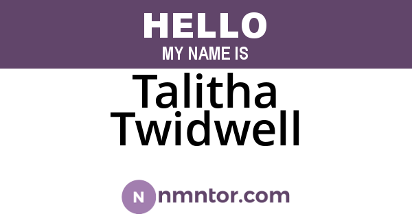 Talitha Twidwell