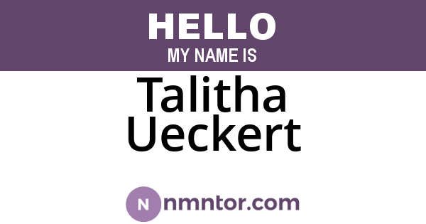 Talitha Ueckert