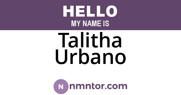Talitha Urbano