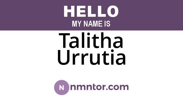 Talitha Urrutia