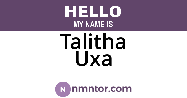 Talitha Uxa
