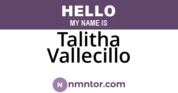 Talitha Vallecillo
