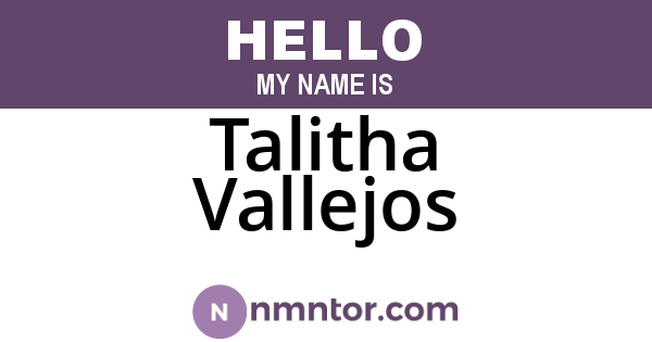 Talitha Vallejos