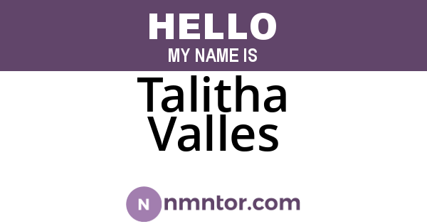 Talitha Valles