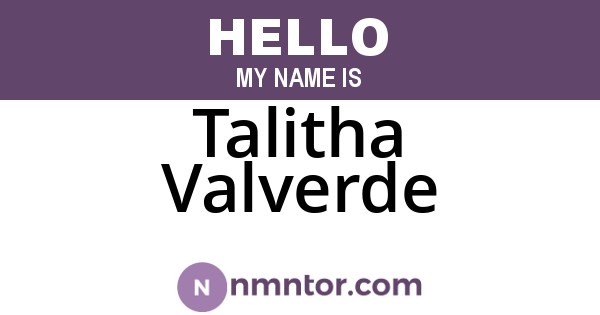 Talitha Valverde