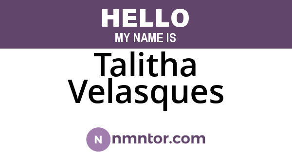 Talitha Velasques