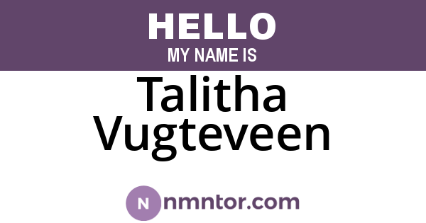 Talitha Vugteveen