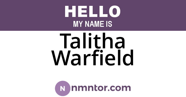 Talitha Warfield