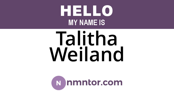 Talitha Weiland