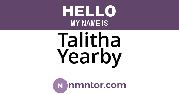 Talitha Yearby