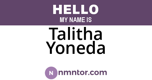 Talitha Yoneda