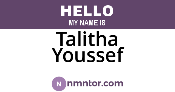 Talitha Youssef
