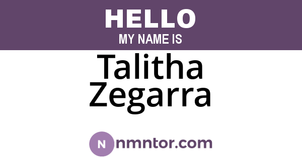 Talitha Zegarra