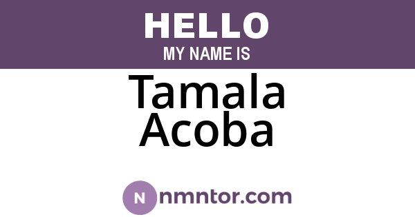 Tamala Acoba