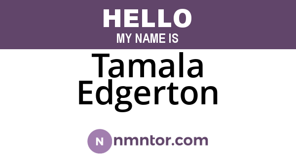 Tamala Edgerton