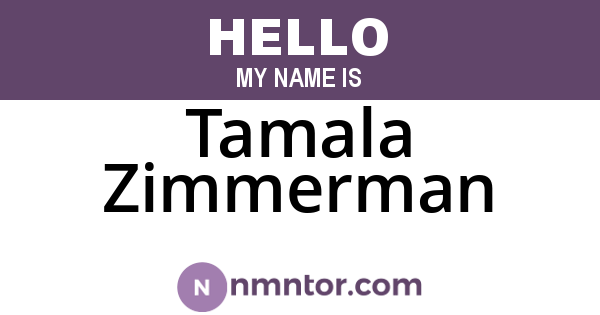 Tamala Zimmerman