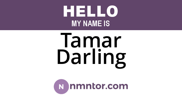 Tamar Darling