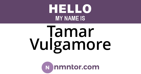 Tamar Vulgamore